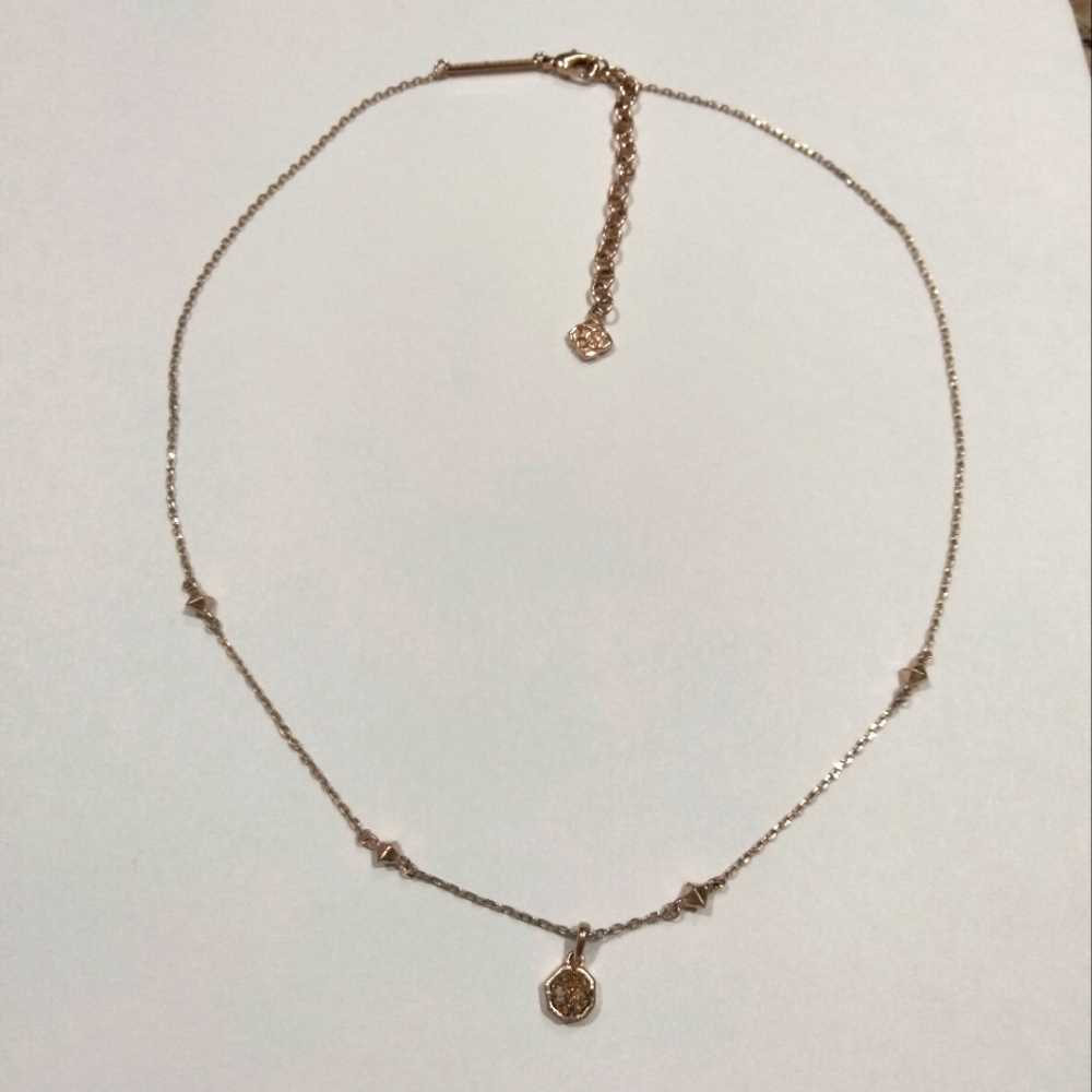 Kendra Scott Rose Gold Drusy Choker